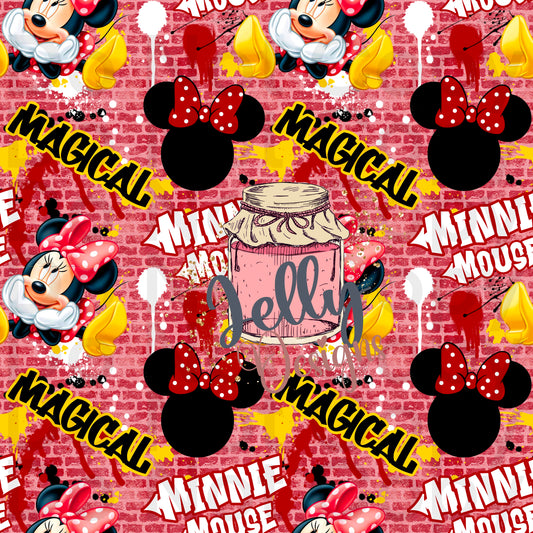 Red Brick Graffiti girl Mouse