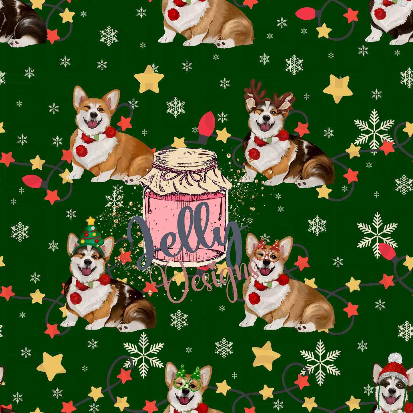 Corgi Christmas - 3 color ways