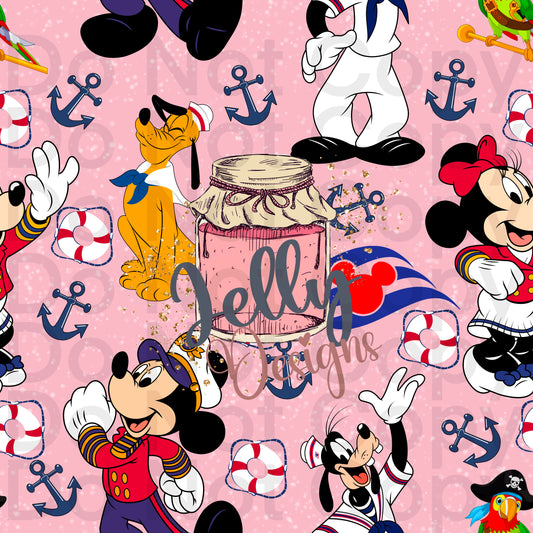 Mouse Friends cruise Pink CW