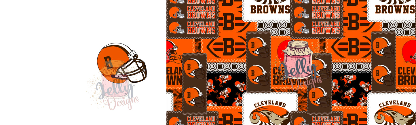 Brown team 2 TONE Bow Stripe and Single