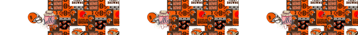 Brown team 2 TONE Bow Stripe and Single