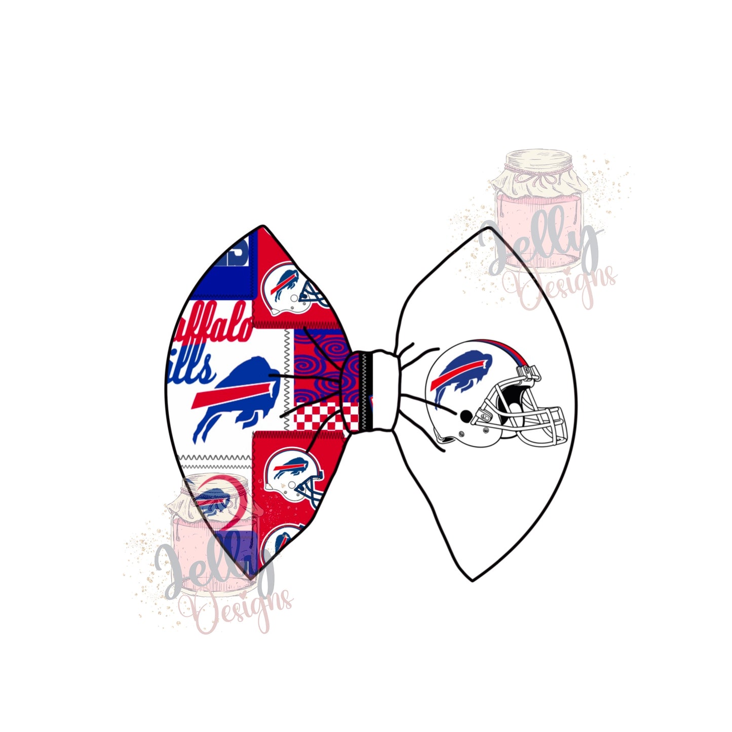 Bill team 2 TONE Bow Stripe and Single