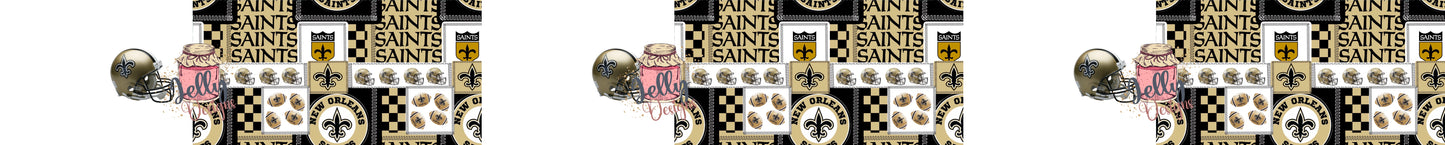 Saint team 2 TONE Bow Stripe and Single