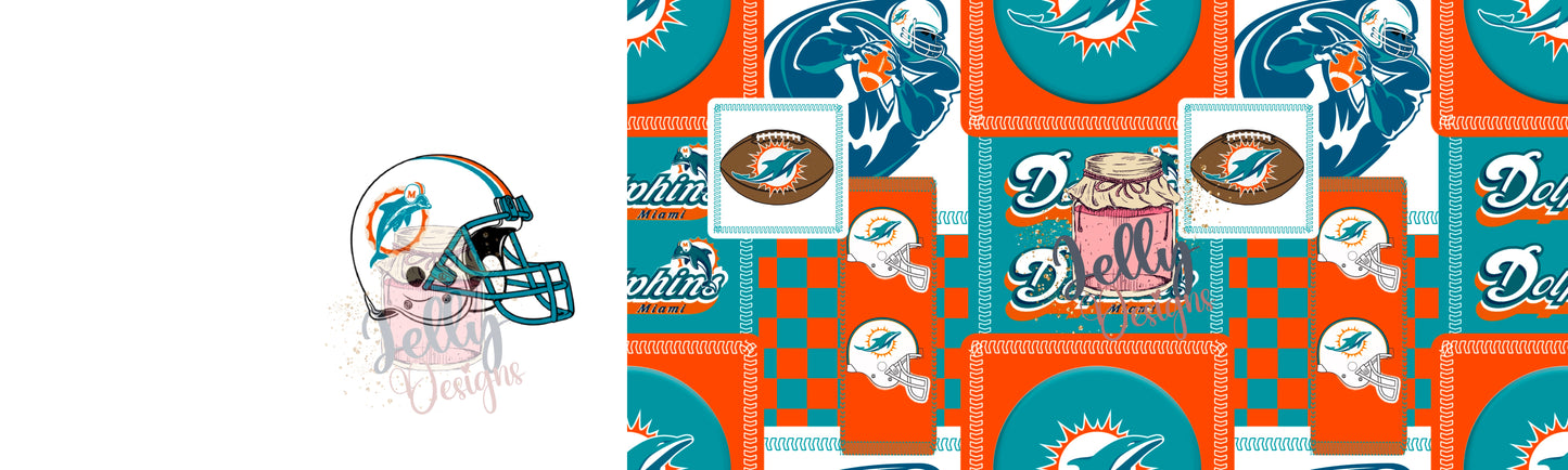 Dolphin team 2 TONE Bow Stripe and Single