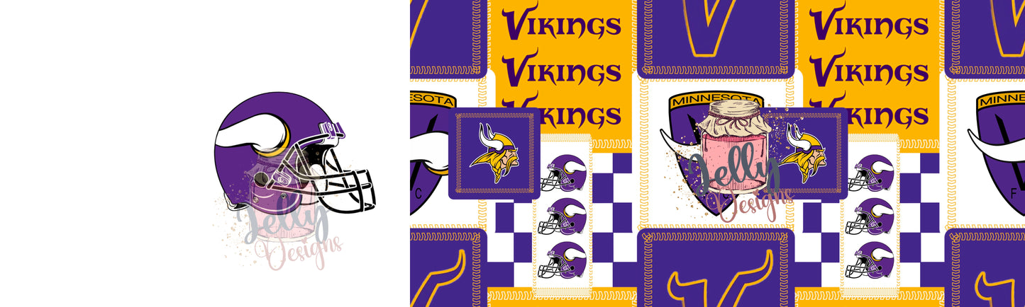 Vick team 2 TONE Bow Stripe and Single