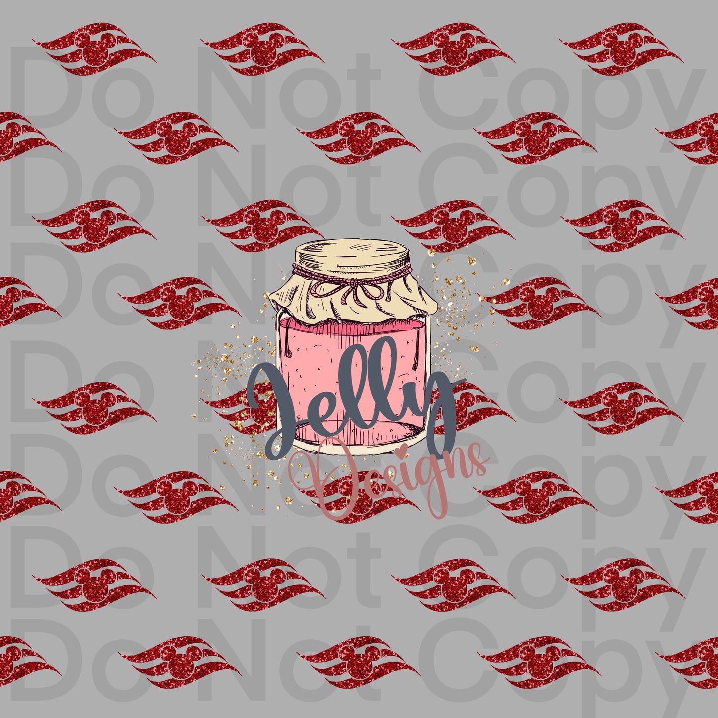 Red Sparkle Cruise mouse logo
