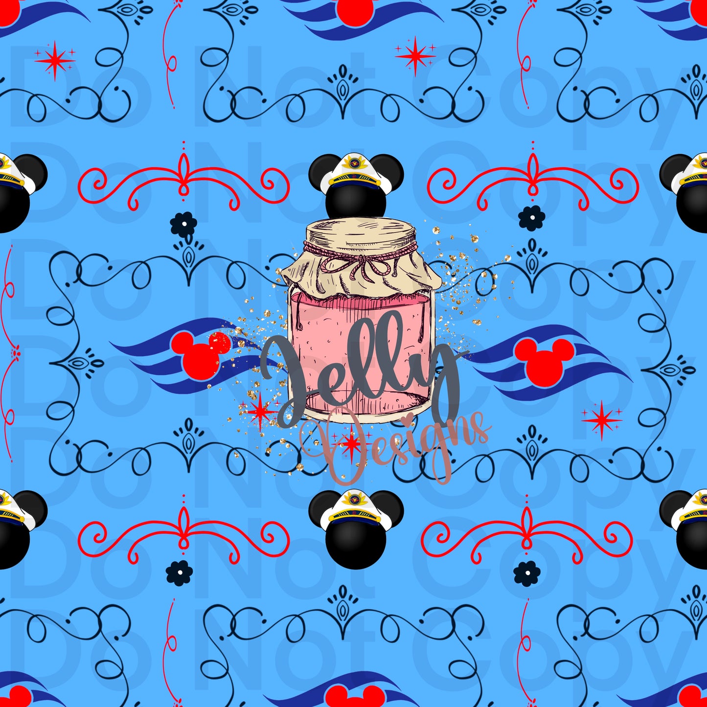 Mouse Cruise floral logo