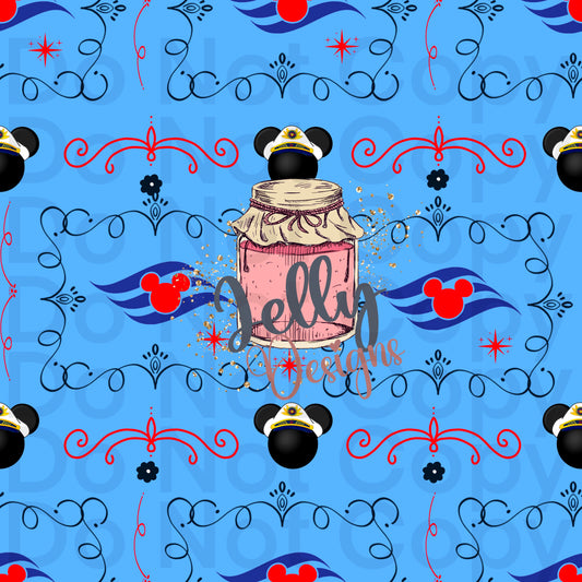 Mouse Cruise floral logo