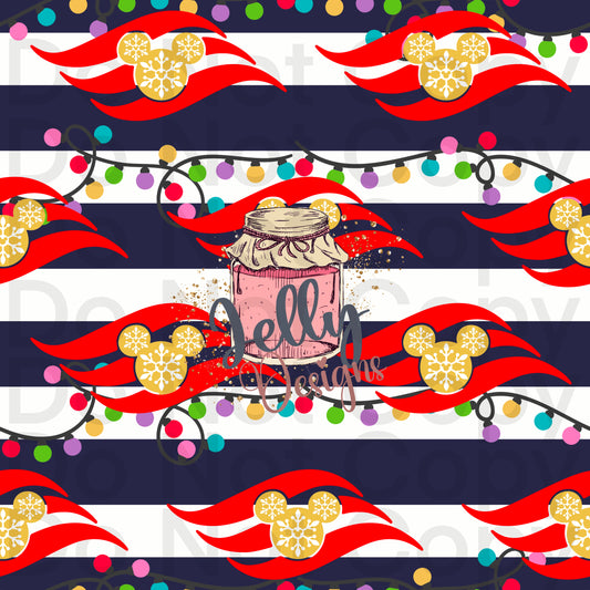 Christmas Cruise mouse logo nautical