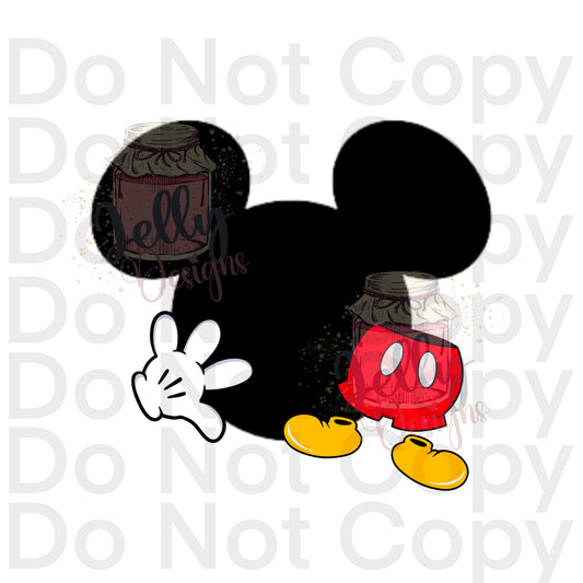 Red boy Mouse fun  png- Sub