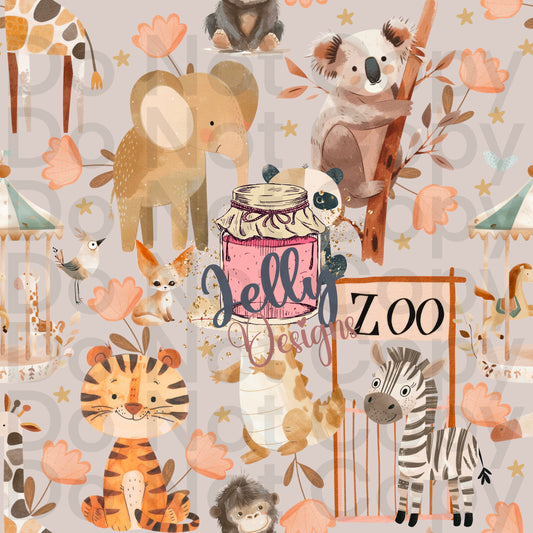 Zoo Friends floral