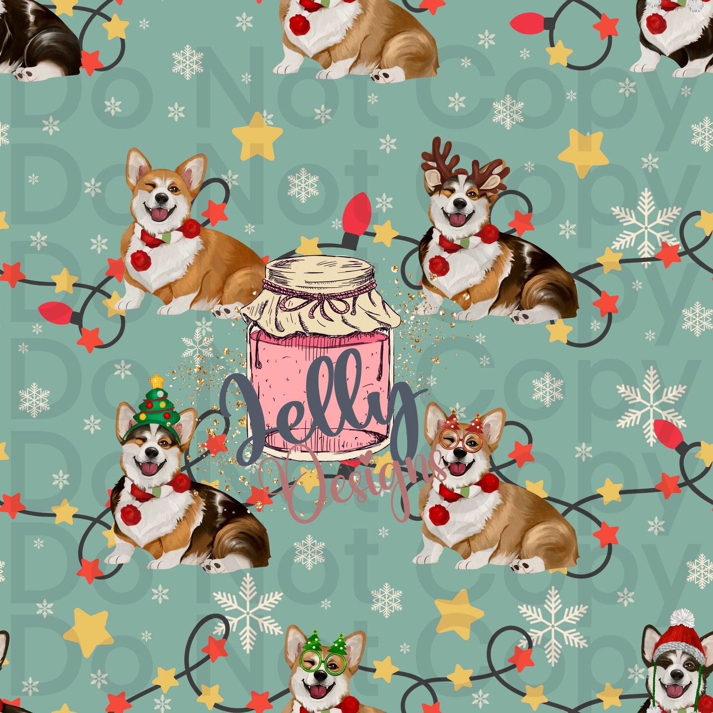 Corgi Christmas - 3 color ways