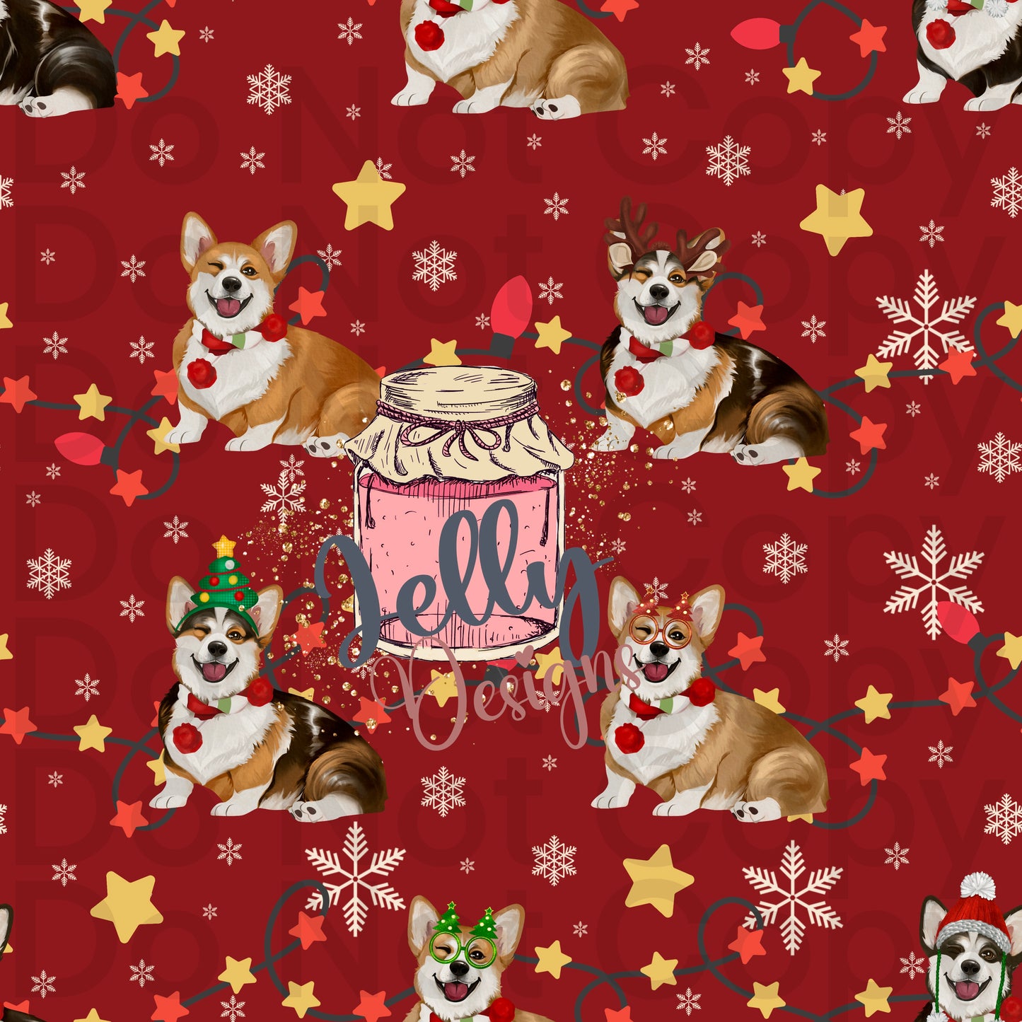 Corgi Christmas - 3 color ways