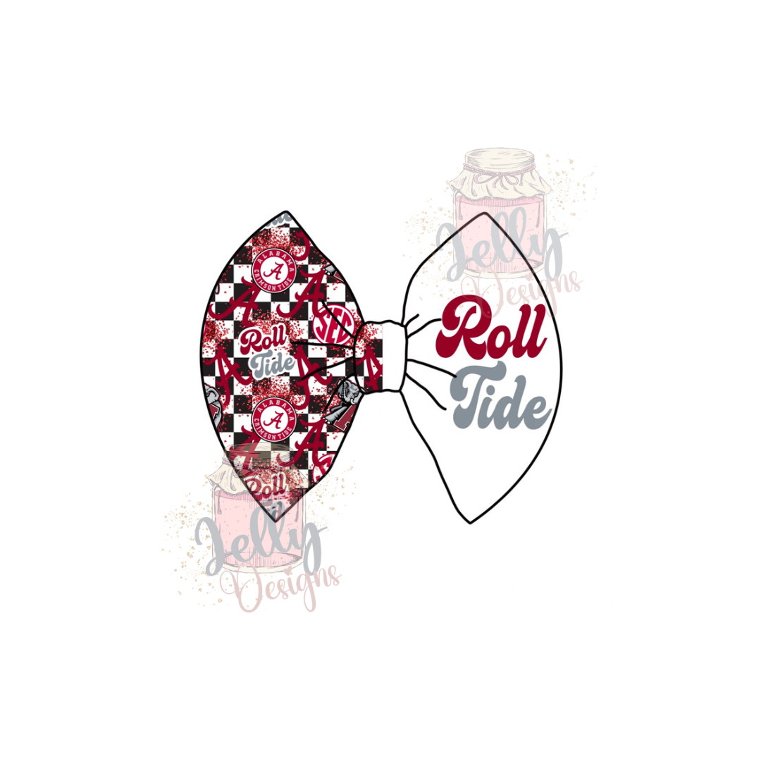 Bama Roll 2 TONE Bow Stripe and Single