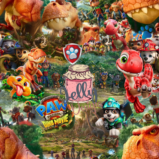 Pup Vs Dino collage