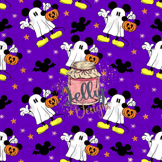 Mouse Girl Halloween purple