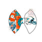 Dolphin team  2 TONE Bow Stripe and Single