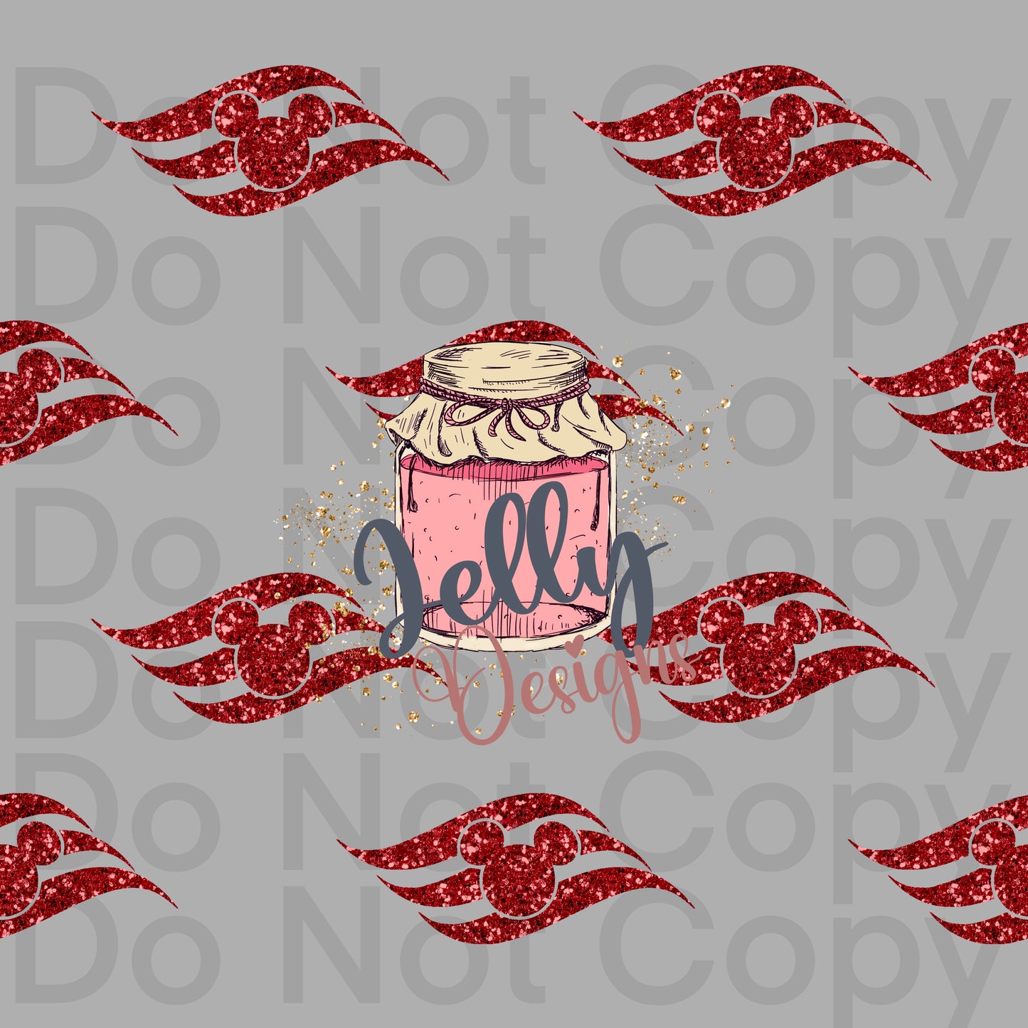 Red Sparkle Cruise mouse logo