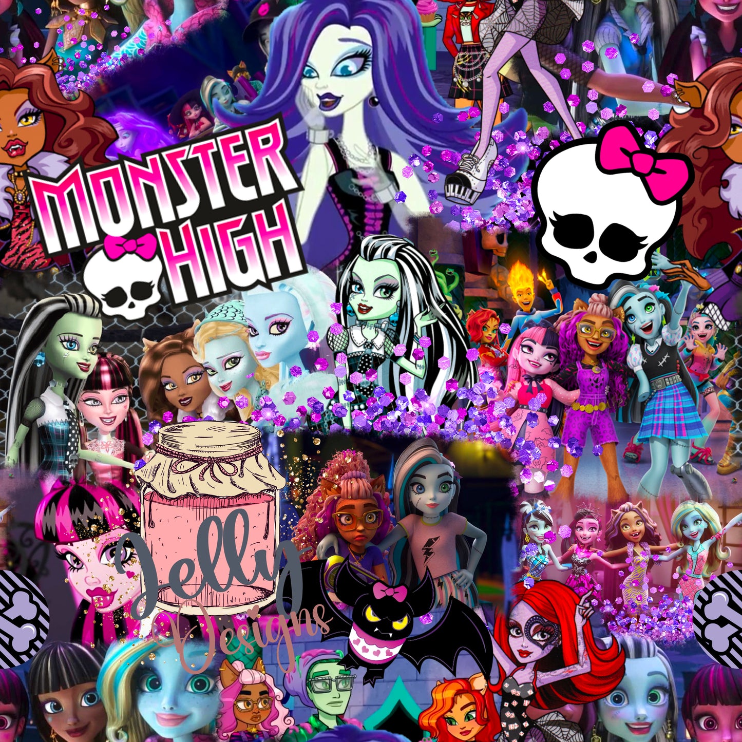 School Monster collage