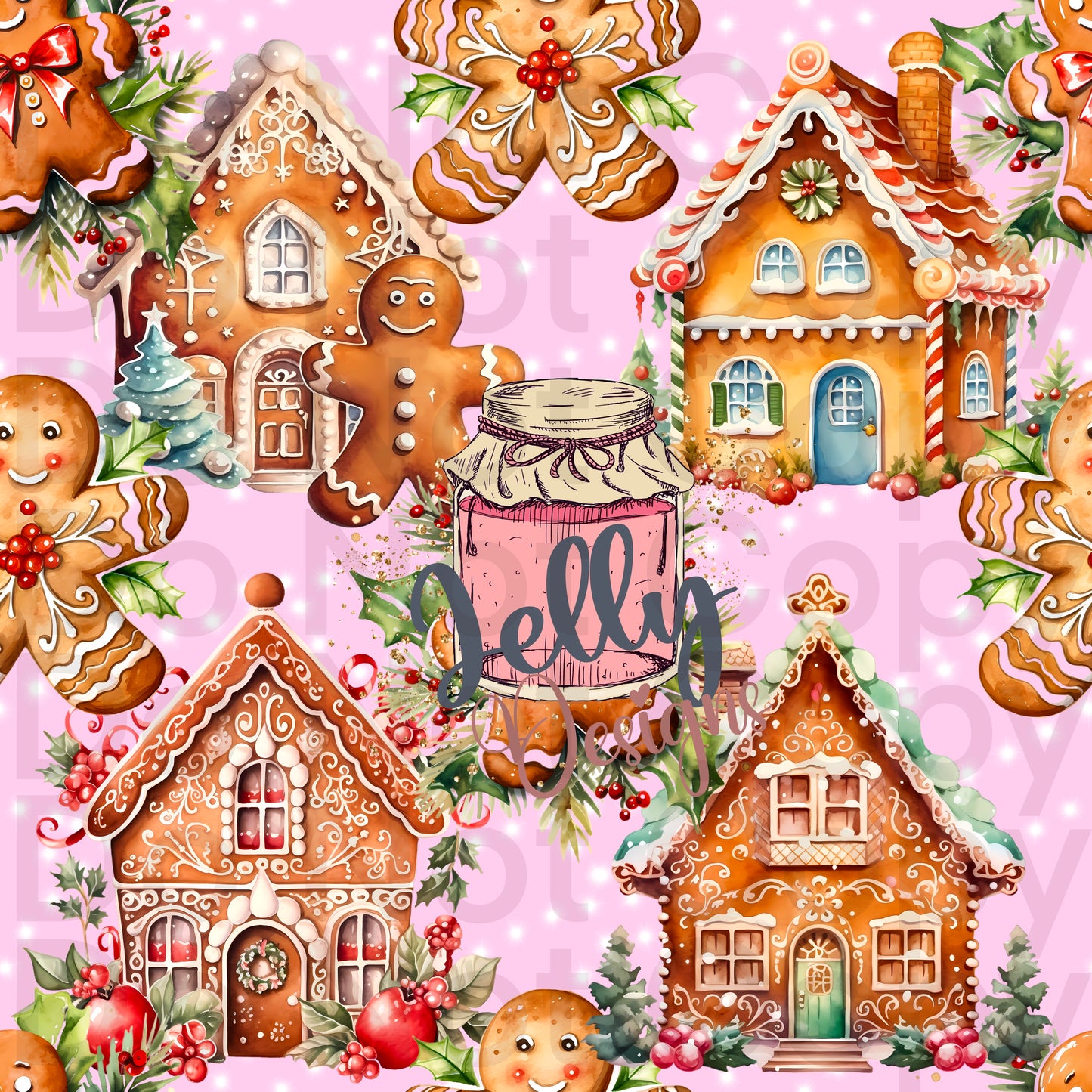 Pink gingerbread