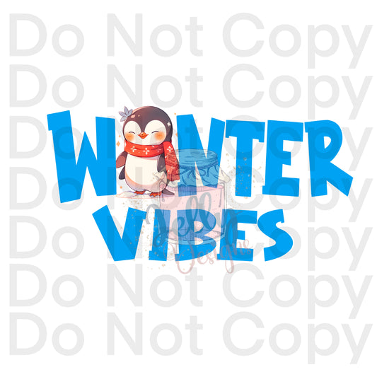 Winter Vibes penguin sub -Sub