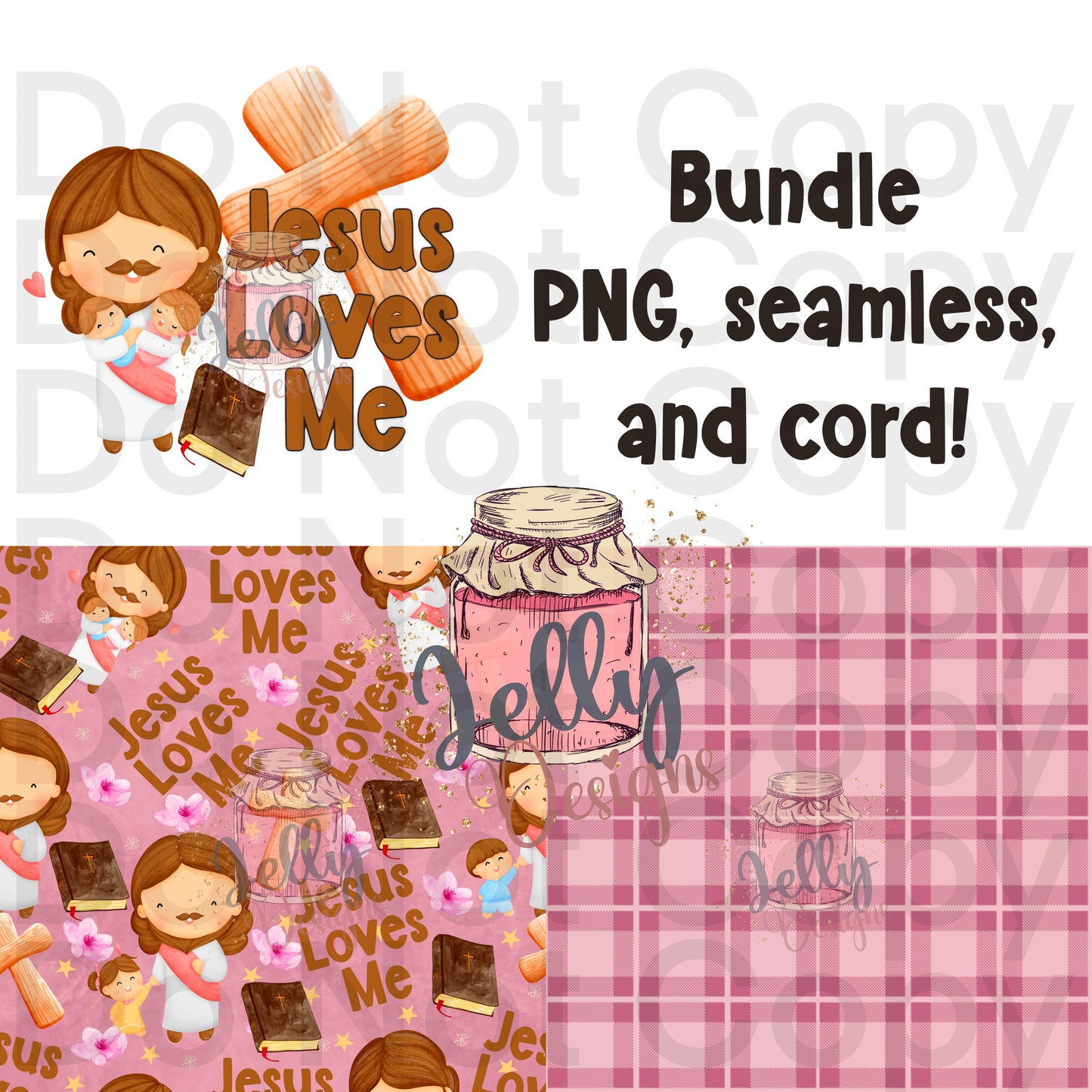 Jesus Loves me Bundle  Pink