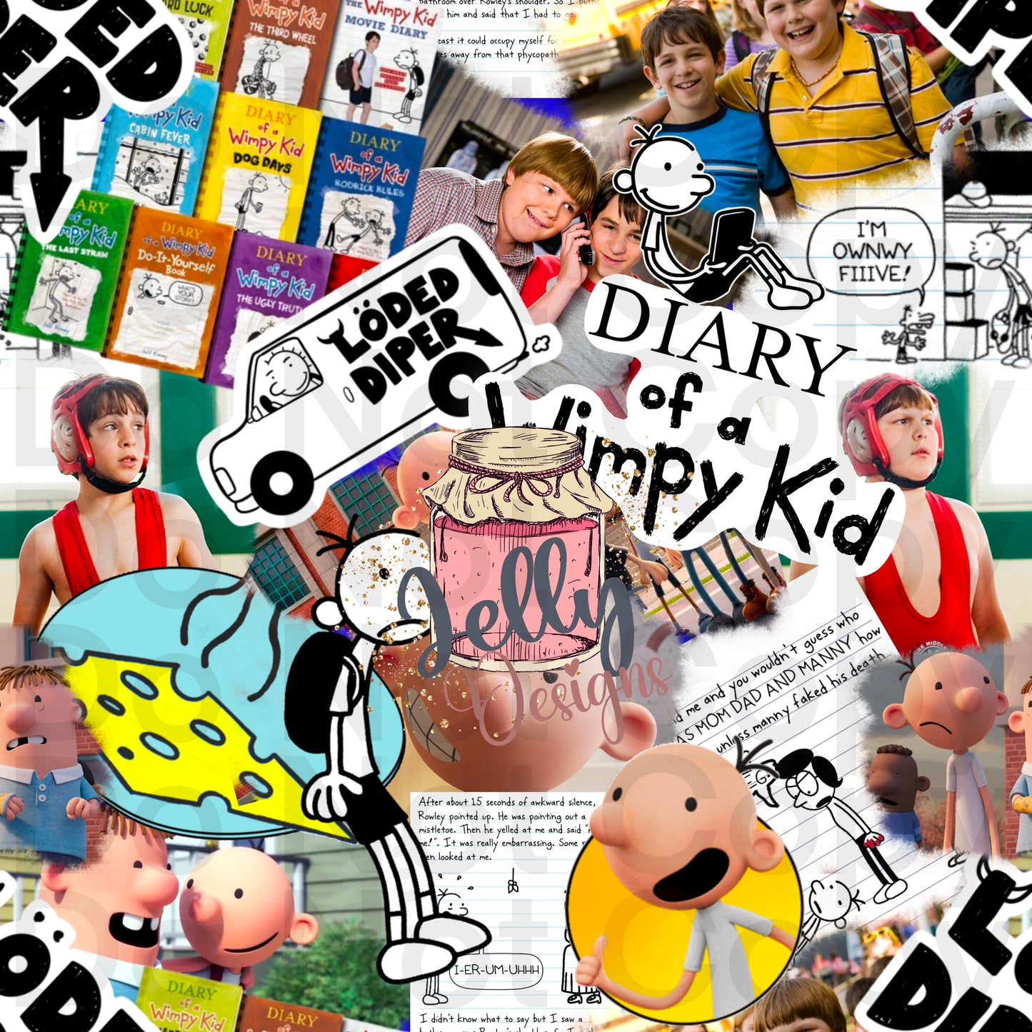 Wimp Diary Collage