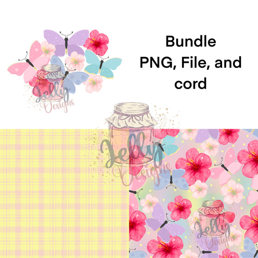 Spring Butterfly Flower Bundle