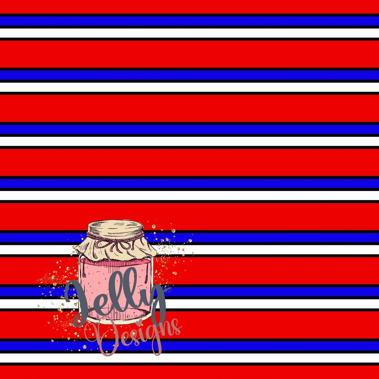 4th stripes smiley cord