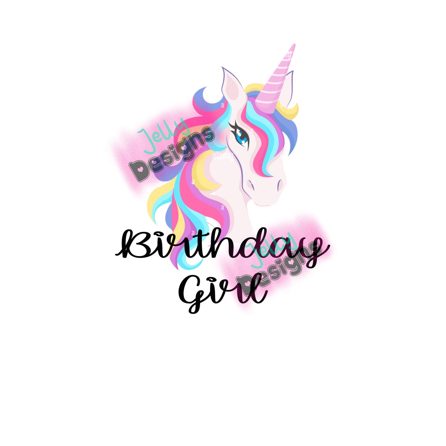 Unicorn Birthday Girl Sub