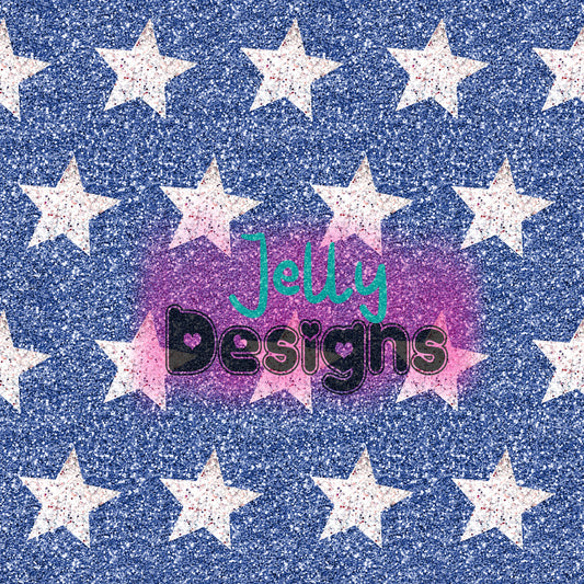 Sparkle Blue and Silver Star