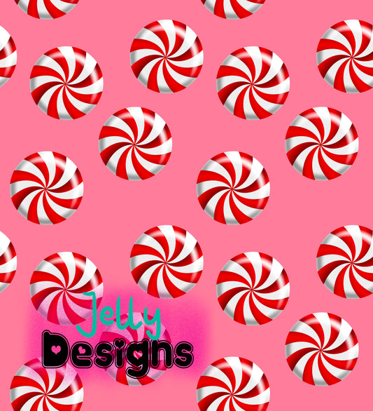 Pink Christmas Candy - Scattered