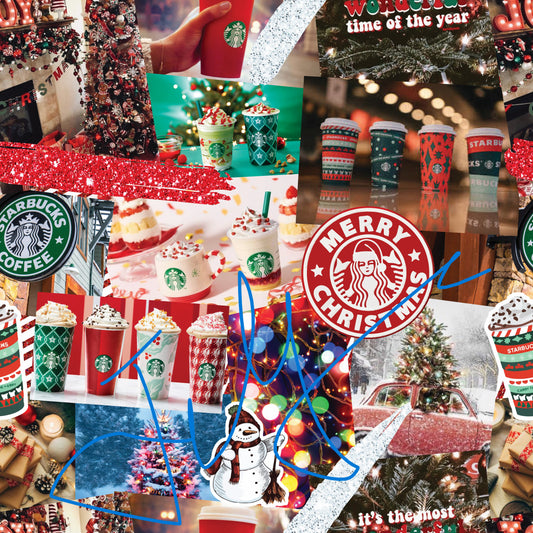 Christmas Coffee Collage