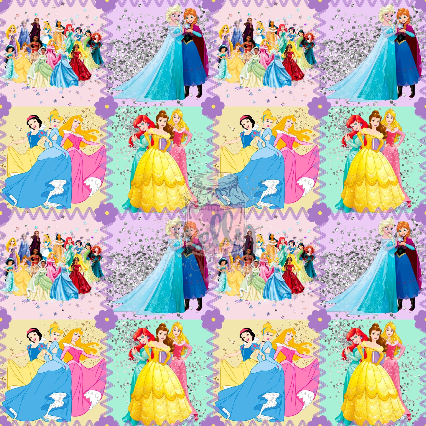 Princess Crew Patchwork