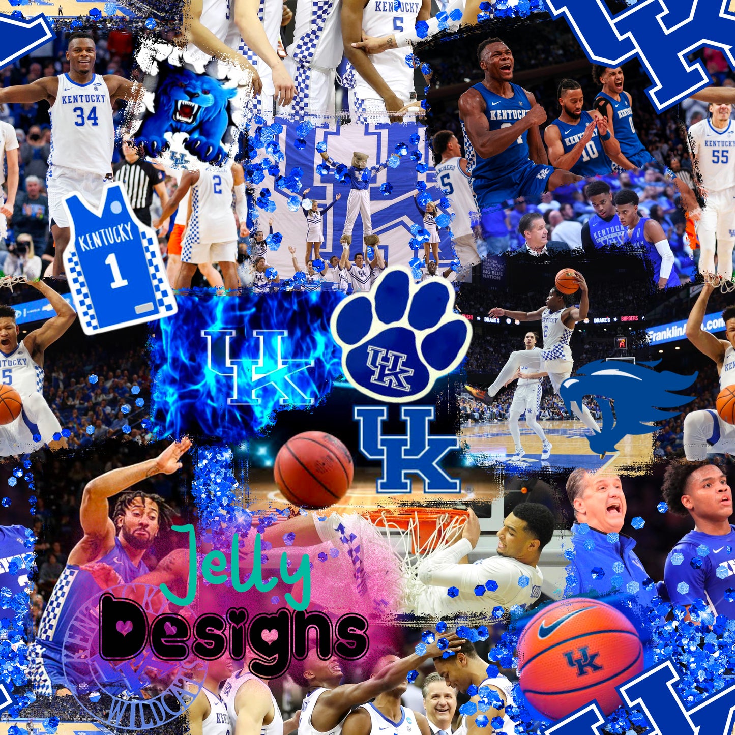 Big Blue Collage