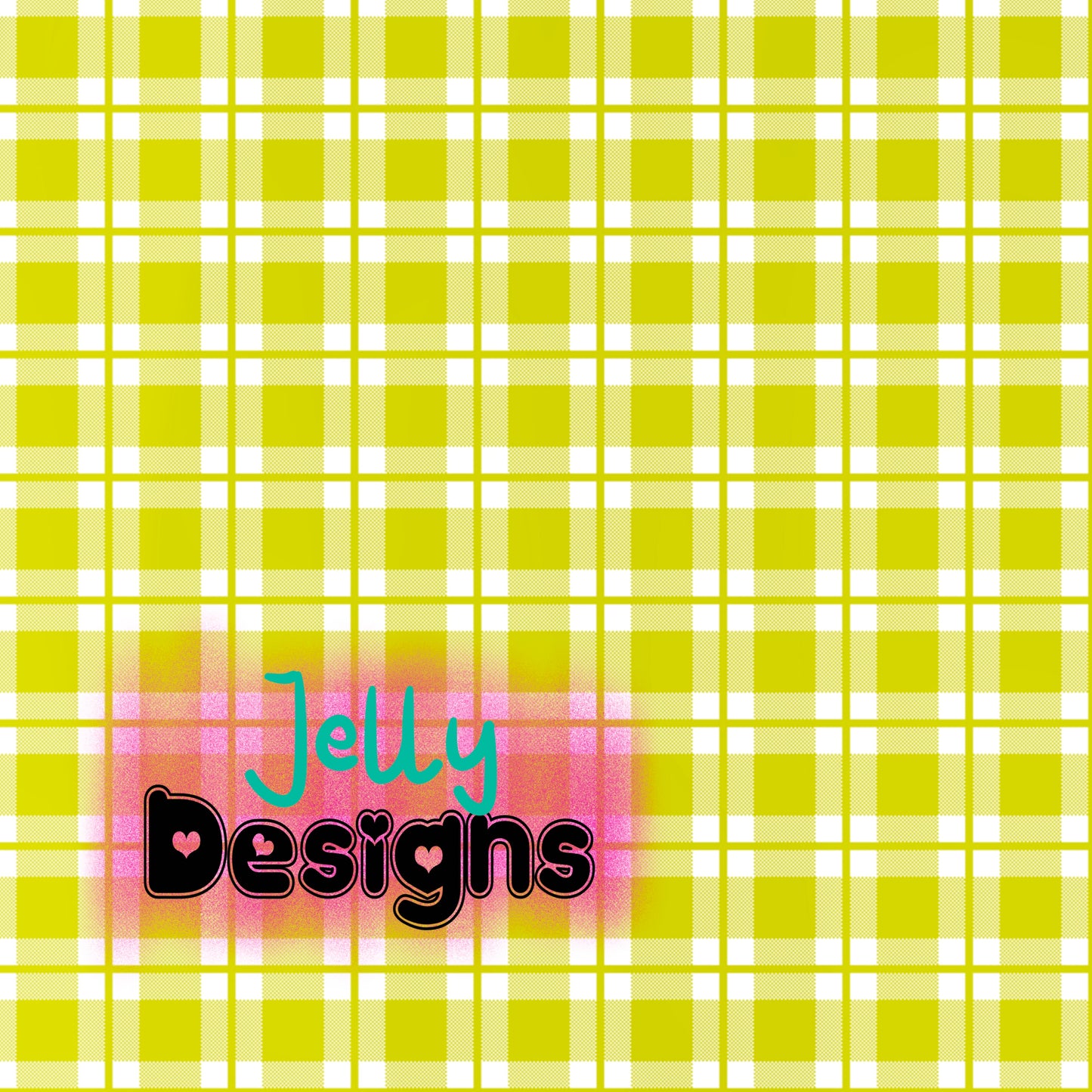 Yellow Lucky star plaid cord