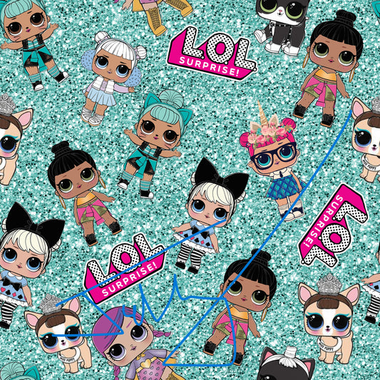 Laugh Doll Teal Sparkle